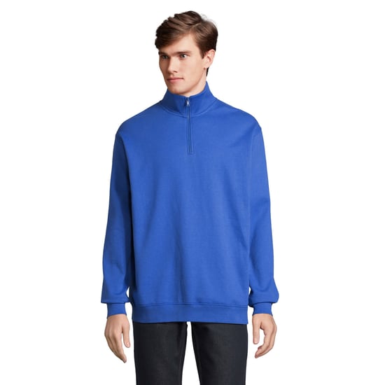 SOLS Uniseks Conrad Sweatshirt met Quarter Zip voor volwassenen (Koningsblauw) - Image 1