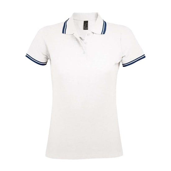SOLS Dames/Dames Pasadena Poloshirt (Wit/Zwaar) - Image 1