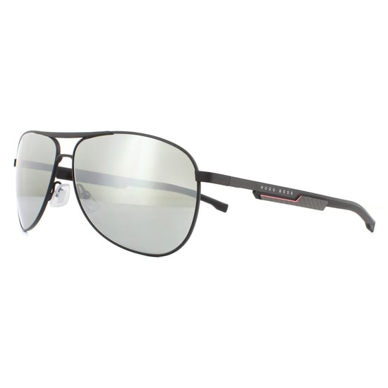 Hugo Boss Sunglasses BOSS 1199/N/S 003/T4 Matte Black Silver Mirror