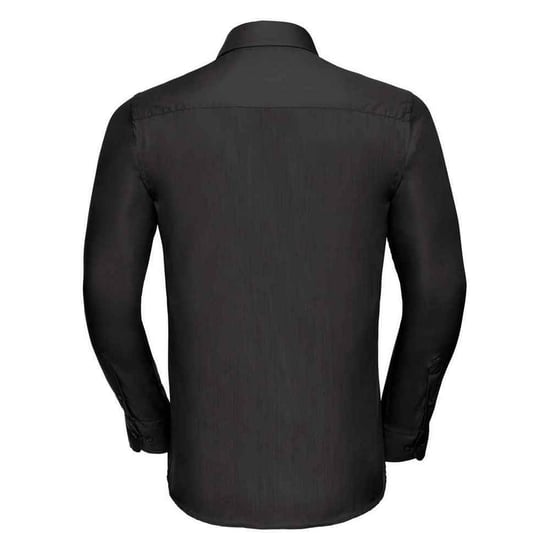 Russell Collection Heren Polycotton Easy-Care Formeel Overhemd met Lange Mouwen (Zwart) - Image 2