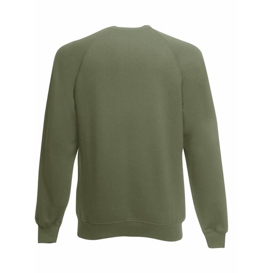 Fruit Of The Loom Heren Raglan Mouwen Belcoro® Sweatshirt (Klassiek Olive) - Image 2
