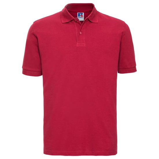 Russell Heren Klassiek Piqué Katoenen Polo Shirt (Klassiek rood) - Image 1