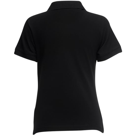 Fruit Of The Loom Womens Lady-Fit 65/35 Short Sleeve Polo Shirt (Black)