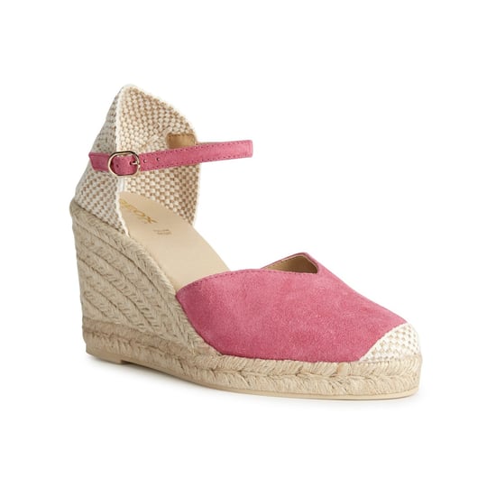 Geox D GELSA Leren Dames Sandalen In Cyclaamkleur - Image 1