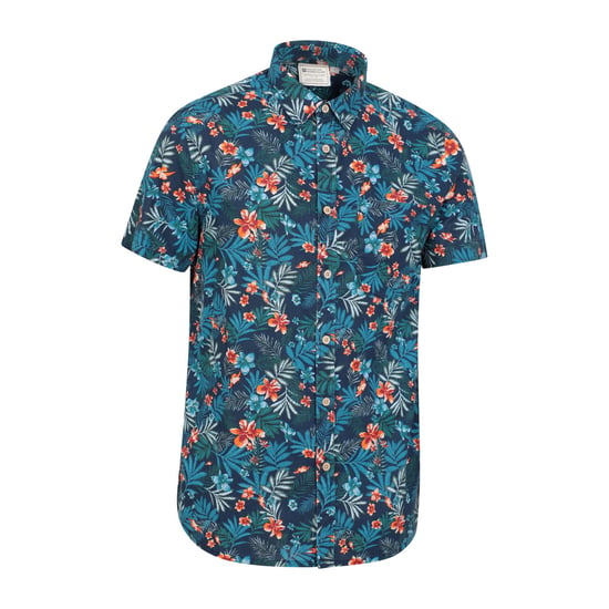 Mountain Warehouse Overhemd met korte mouwen voor heren Tropical Floral (Marine) - Image 4