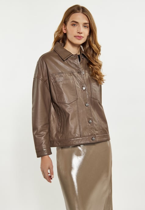 Dreimaster Jas Dames taupe - Image 3