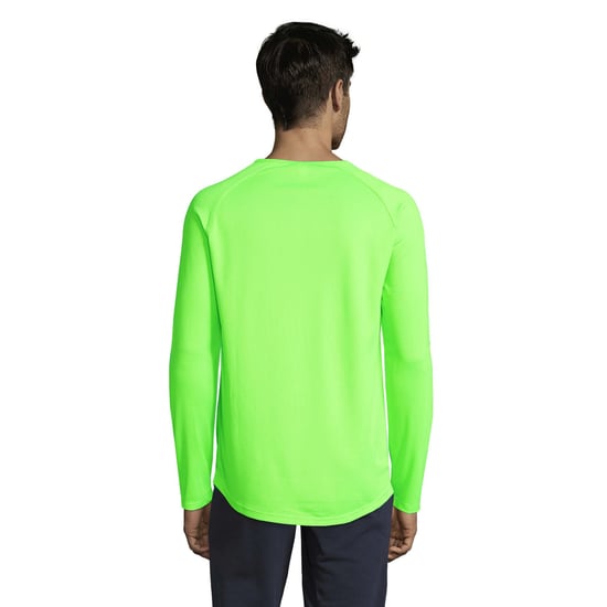 SOLS Heren Sport T-shirt met lange mouwen (Neon Groen) - Image 2