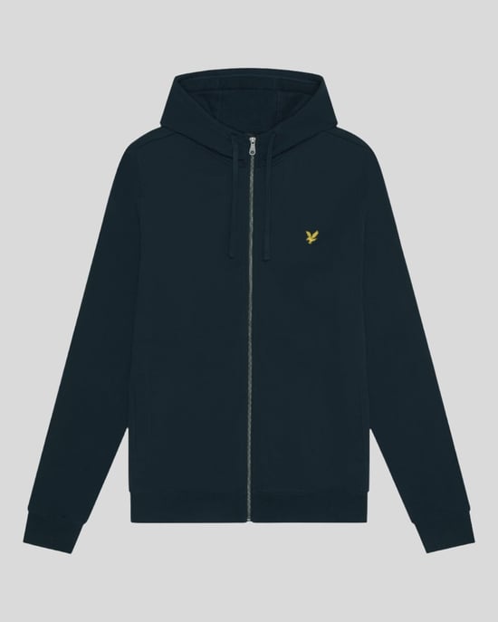 Lyle & Scott hybride Jet Dark Navy-hoodie met rits - Image 5