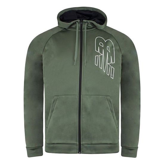 New Balance Long Sleeve Green Zip Tenacity Fleece Mens Track Jacket MJ13020 NSE
