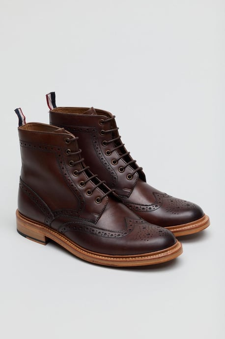 Ben Sherman Arthur Leer Herenlaarzen Mokka - Image 1