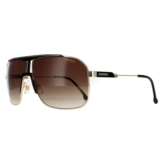 Carrera Rectangle Mens Black Gold Brown Gradient 1043/S