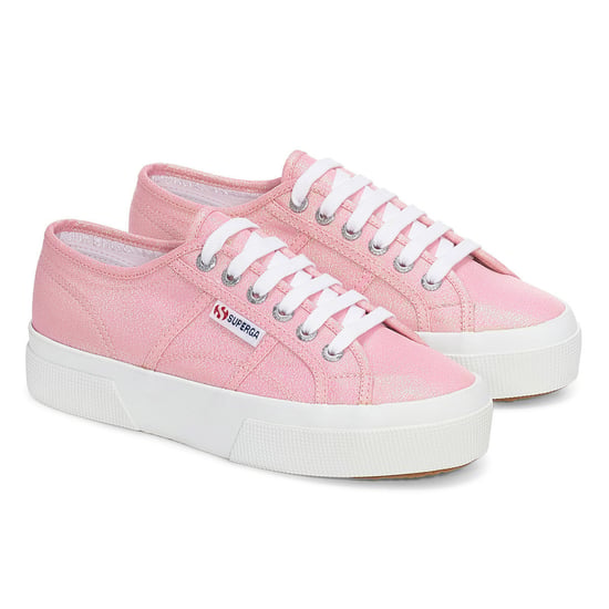 Superga Womens/Ladies 2740 Lame Platform Trainers (Pink Begonia Iridescent)