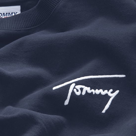 Tommy Jeans Sweaters Signature Crew Sweater Blauw - Image 4