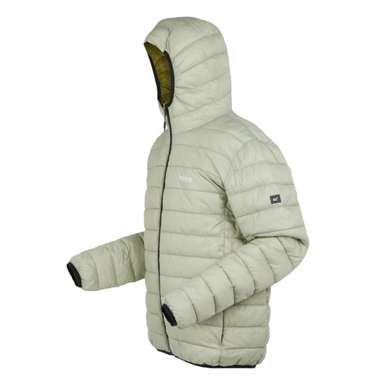 Regatta Mens Marizion Baffled Hooded Padded Jacket (Abbeystone/Nephrite Green)