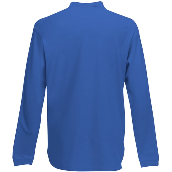 Fruit Of The Loom Kinder Polo Lange Mouwen 65/35 Piqué / Kinderpolo (Royaal Blauw) - Image 2