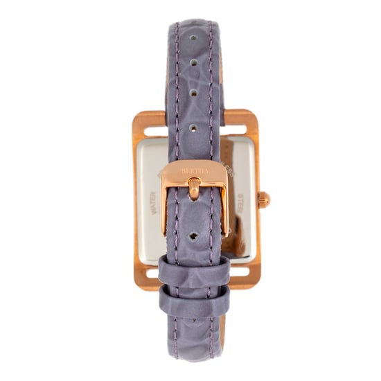 Bertha Marisol Swiss MOP Leather-Band Watch