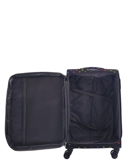 Lightweight Print 8 Wheel Luggage Travel Soft Suitcases