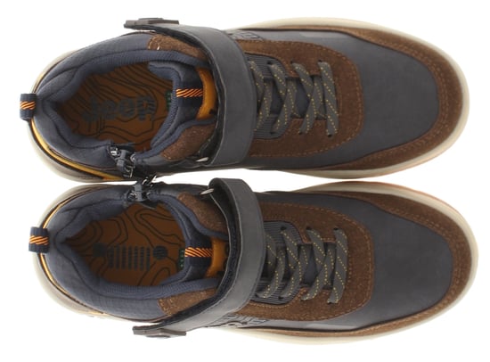 Jeep Boys Trainers Juniors Michegan mid Lace Up brown