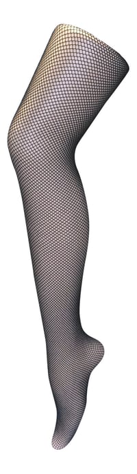 Sock Snob - Neon visnetpanty's - Zwart - Image 1