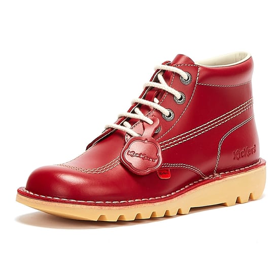 Kickers Kick Hi Heren Rood Leren Laarzen - Image 3