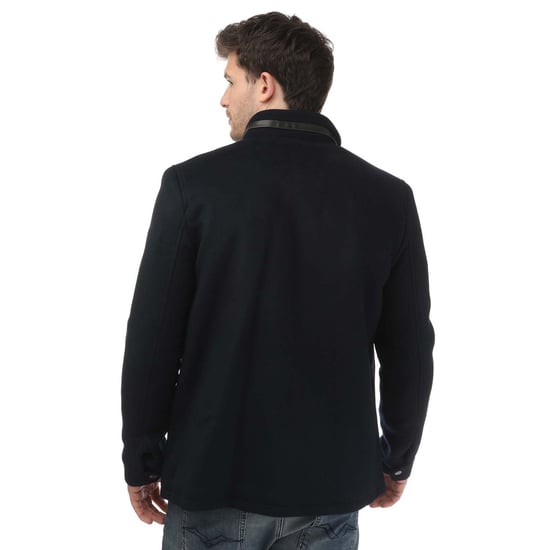 Heren Ted Baker Knowl Funnel Neck Field Jacket in Navy - Image 2