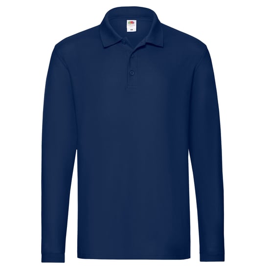 Fruit of the Loom Heren Premium Pique Poloshirt met lange mouwen (Marine) - Image 1