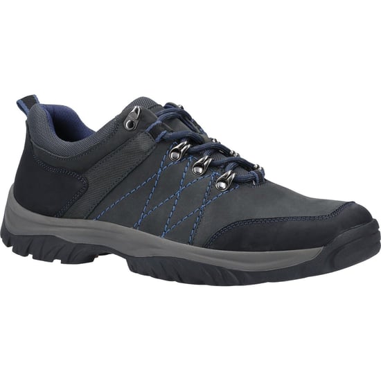 Cotswold Toddington Leren Heren Marineblauwe Veterschoenen - Image 1