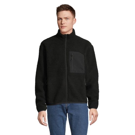 SOLS Fury Sherpa Gilet voor volwassenen (Koolstof Grijs/Zwart) - Image 1