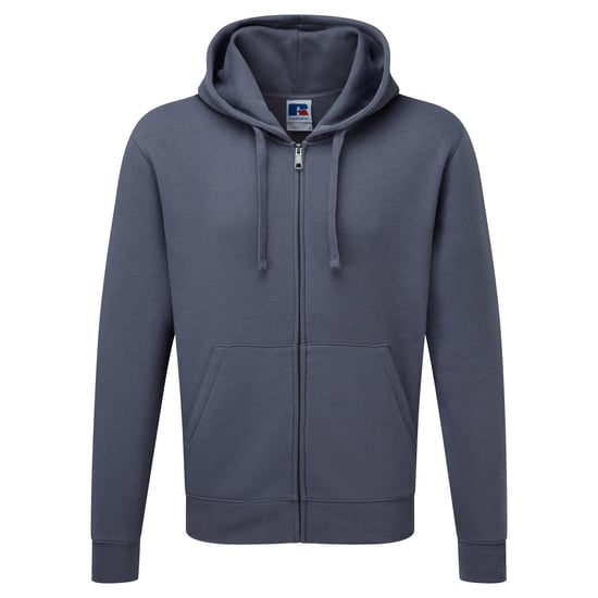 Russell Heren Authentieke Sweatshirt met volledige ritssluiting / Hoodie (Konvooi Grijs) - Image 1