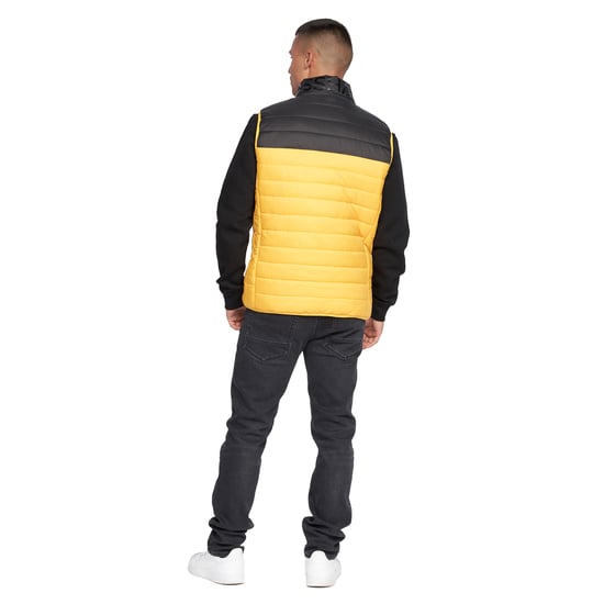 Crosshatch Heren Presnell Hoog Hals Gilet (Geel) - Image 2