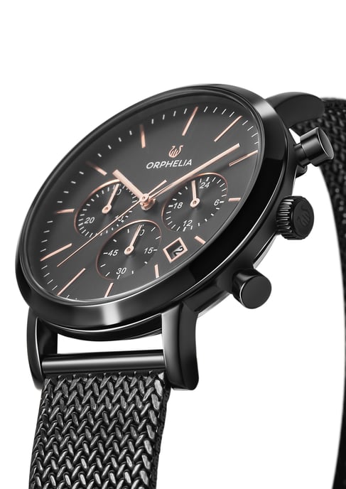Orphelia Retro Men's Black Watch OR82802