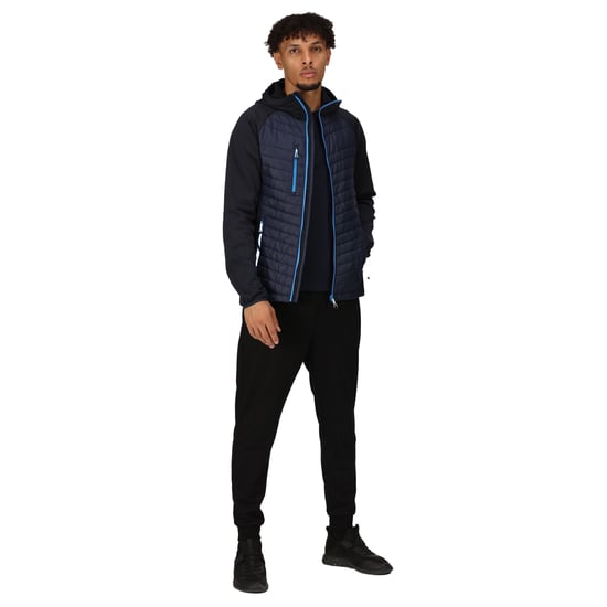 Regatta Mens Navigate Quilted Hybrid Jacket (Navy/French Blue)