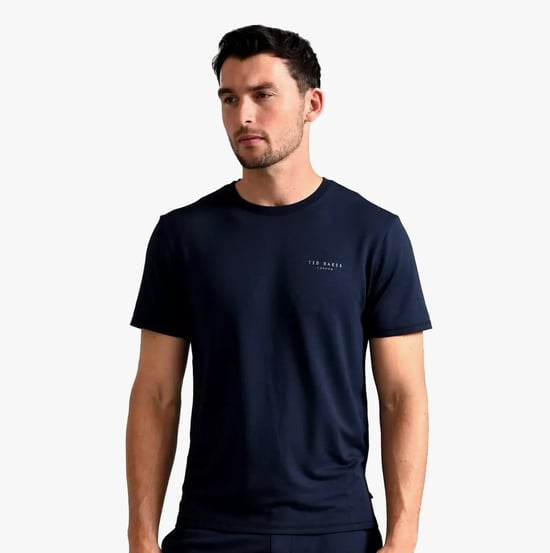 Ted Baker SUPER SOFT T-Shirt Heren Marineblauw - Image 1