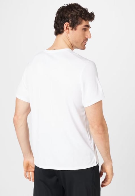 Nike Dri Fit Heren Miler T-shirt met korte mouwen in wit - Image 2