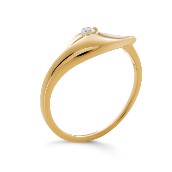 Orphelia 'Milan' Dames 925 Sterling Zilveren Ring - Goud ZR-7519/G - Image 3
