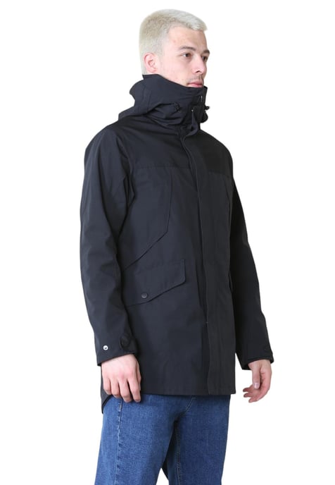 Marks and Spencer Katoen Blend Hooded Mac Stormwear Jacket - Image 3
