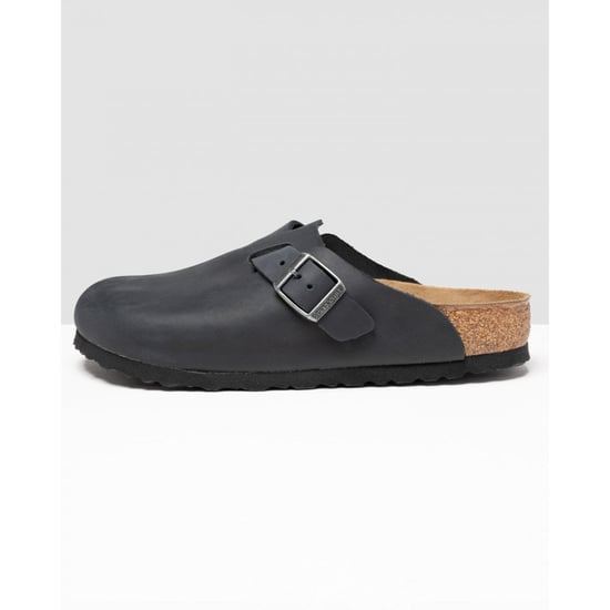 Birkenstock Boston lederen herensandalen in zwart - Image 6