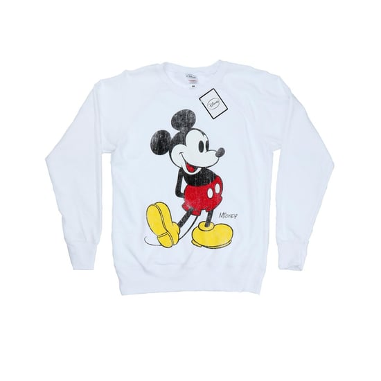 Disney Dames/Dames Mickey Mouse Classic Kick Sweatshirt (Wit) - Image 1