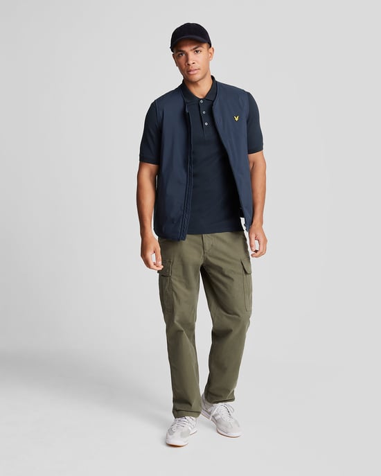 Lyle & Scott Plain Polo Shirt Navy