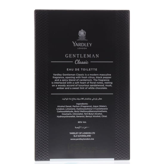 Yardley Gentleman Classic Eau De Parfum 100ml