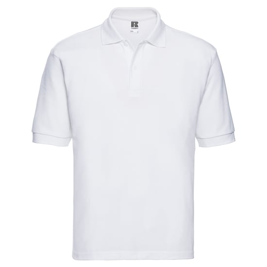 Russell Heren Klassiek Polycotton Poloshirt (Wit) - Image 1