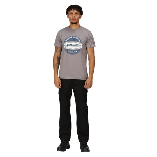 Regatta Mens Original Cotton T-Shirt (Rock Grey Marl)