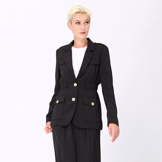 Safari blazer met verzamelde taille - Image 1
