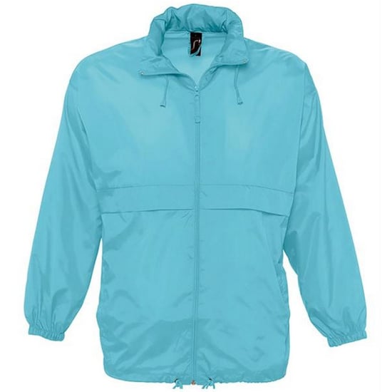 SOLS Unisex Surf Windbreaker Lightweight Jacket (Blue Atoll)