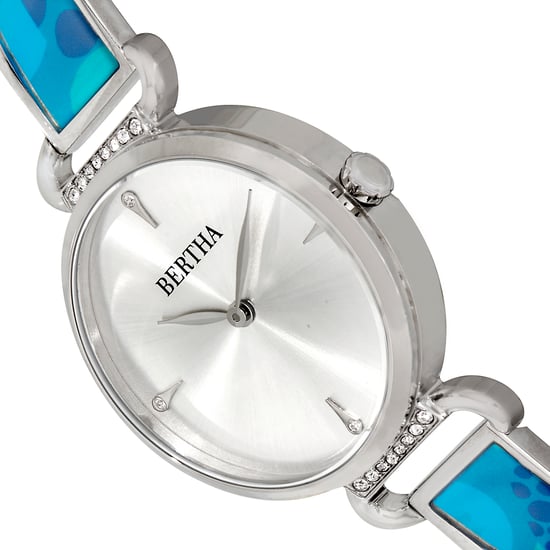 Bertha Katherine Enamel-Designed Bracelet Watch