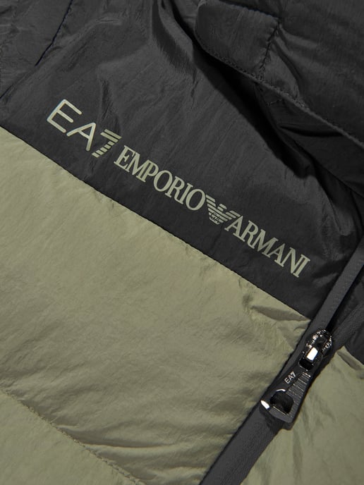 EA7 Emporio Armani Boys Puffer Jacket in Green