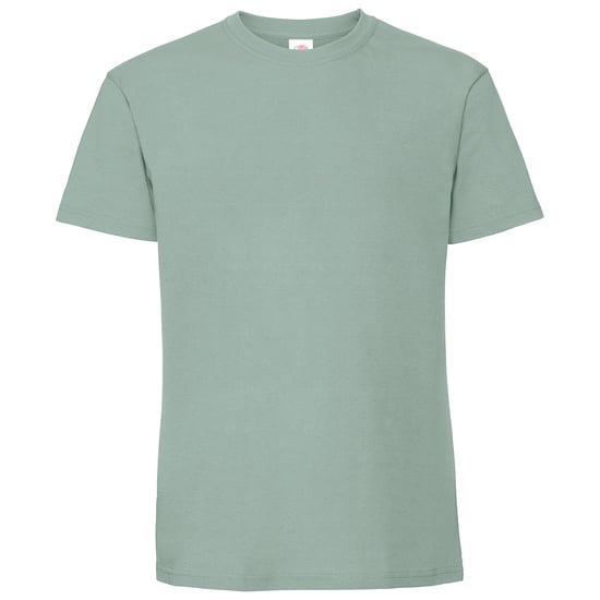 Fruit Of The Loom Heren Ringgesponnen Premium T-Shirt (Salie) - Image 1