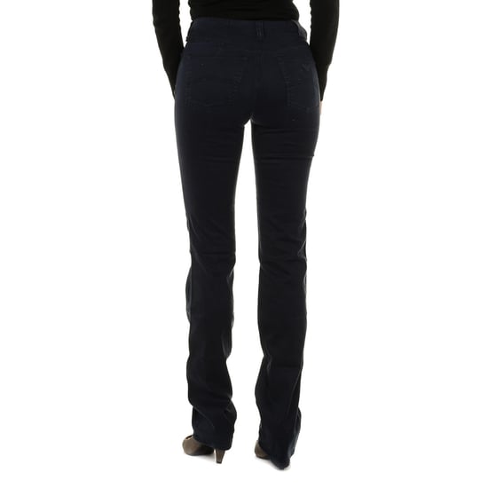 Long stretch fabric pants 6Y5J75-5N22Z woman