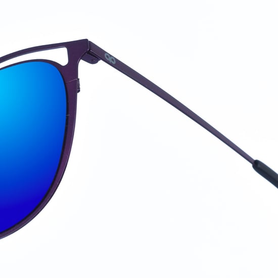 Clarinha women's oval-shaped metal sunglasses