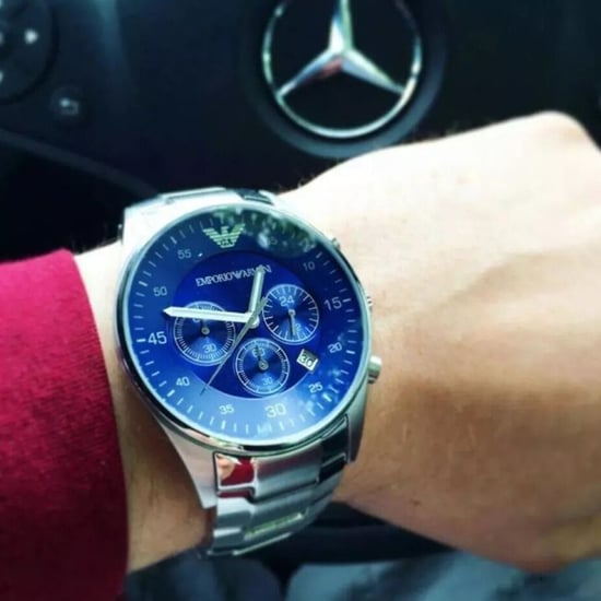 Emporio Armani AR5860 Blue Dial Chronograph Men's Watch